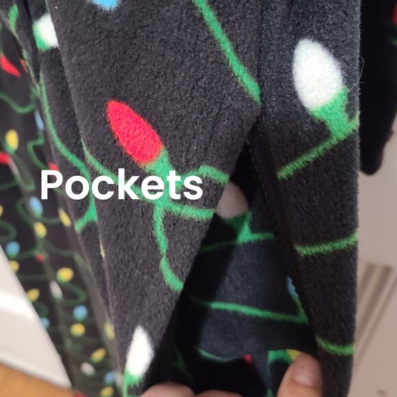 Tipsy Elves Christmas Lights Jumpsuit Holiday Christmas Comfy Size Large - Picture 9 of 11